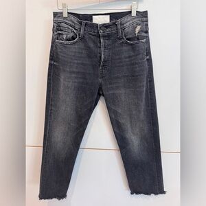 MotherJeans Mother Superior The Tom Cat Chew Crop Blk 29